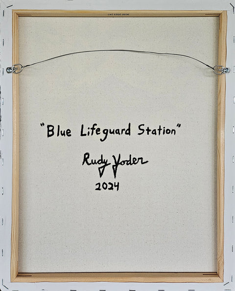 Blue Lifeguard Station