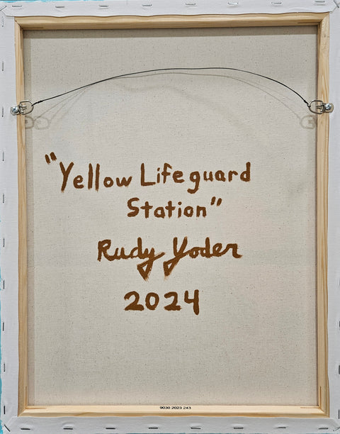 Yellow Lifeguard Station